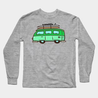 Happy camper hash tag van life Long Sleeve T-Shirt